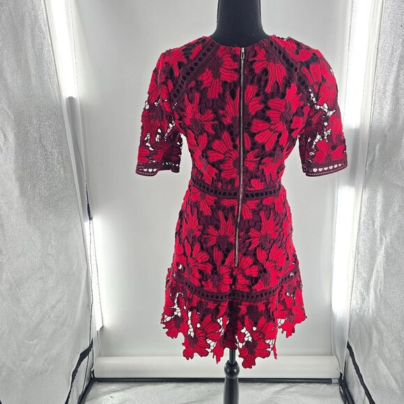 Lulu's Love Me Forever Crochet Lace‎ Dress Sz Small Lined - Picture 2 of 9